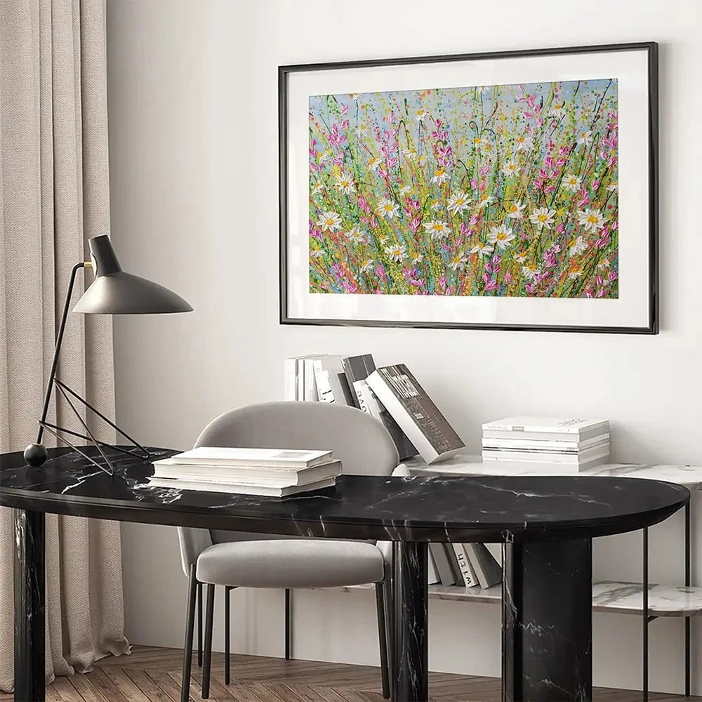 Meadow Of Daisies Framed Art Print Meadow Of Daisies Framed Art Print wall art product Olga Tkachyk