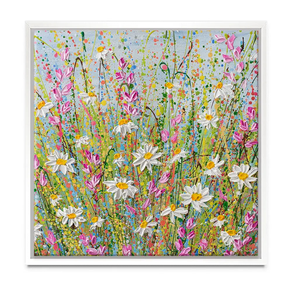 Meadow Of Daisies Oversized Canvas Print Meadow Of Daisies Oversized Canvas Print wall art product Olga Tkachyk