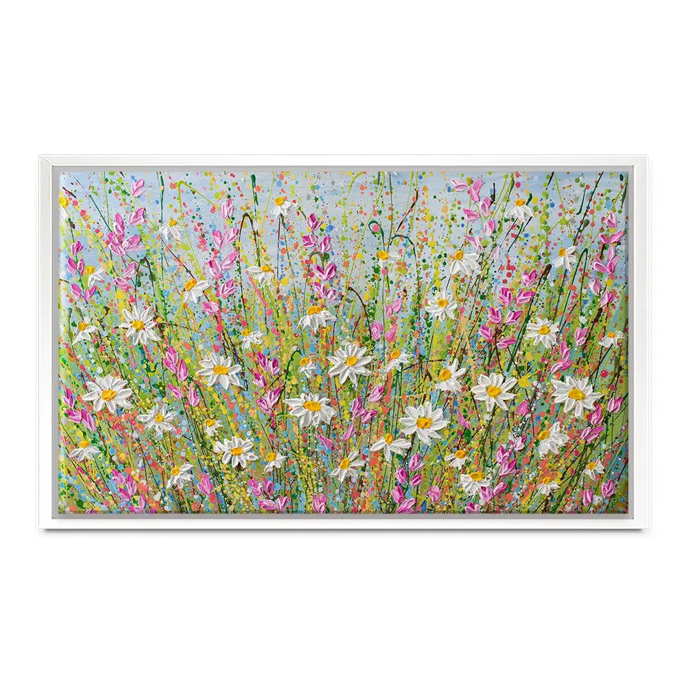 Meadow Of Daisies Oversized Canvas Print Meadow Of Daisies Oversized Canvas Print wall art product Olga Tkachyk