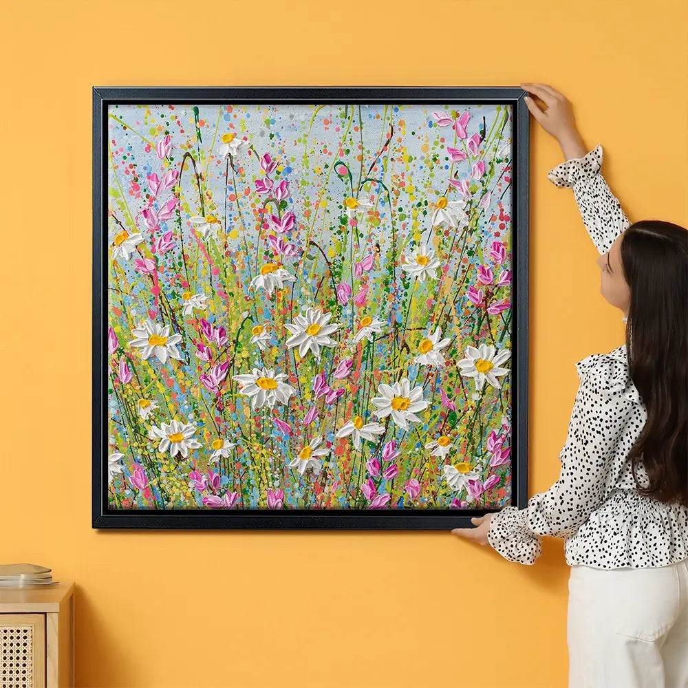Meadow Of Daisies Oversized Canvas Print Meadow Of Daisies Oversized Canvas Print wall art product Olga Tkachyk