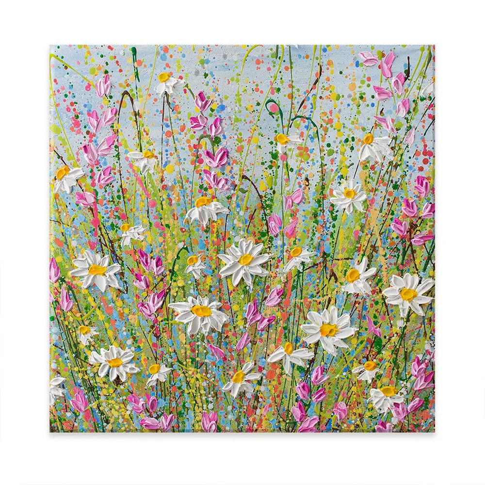 Meadow Of Daisies Oversized Canvas Print Meadow Of Daisies Oversized Canvas Print wall art product Olga Tkachyk