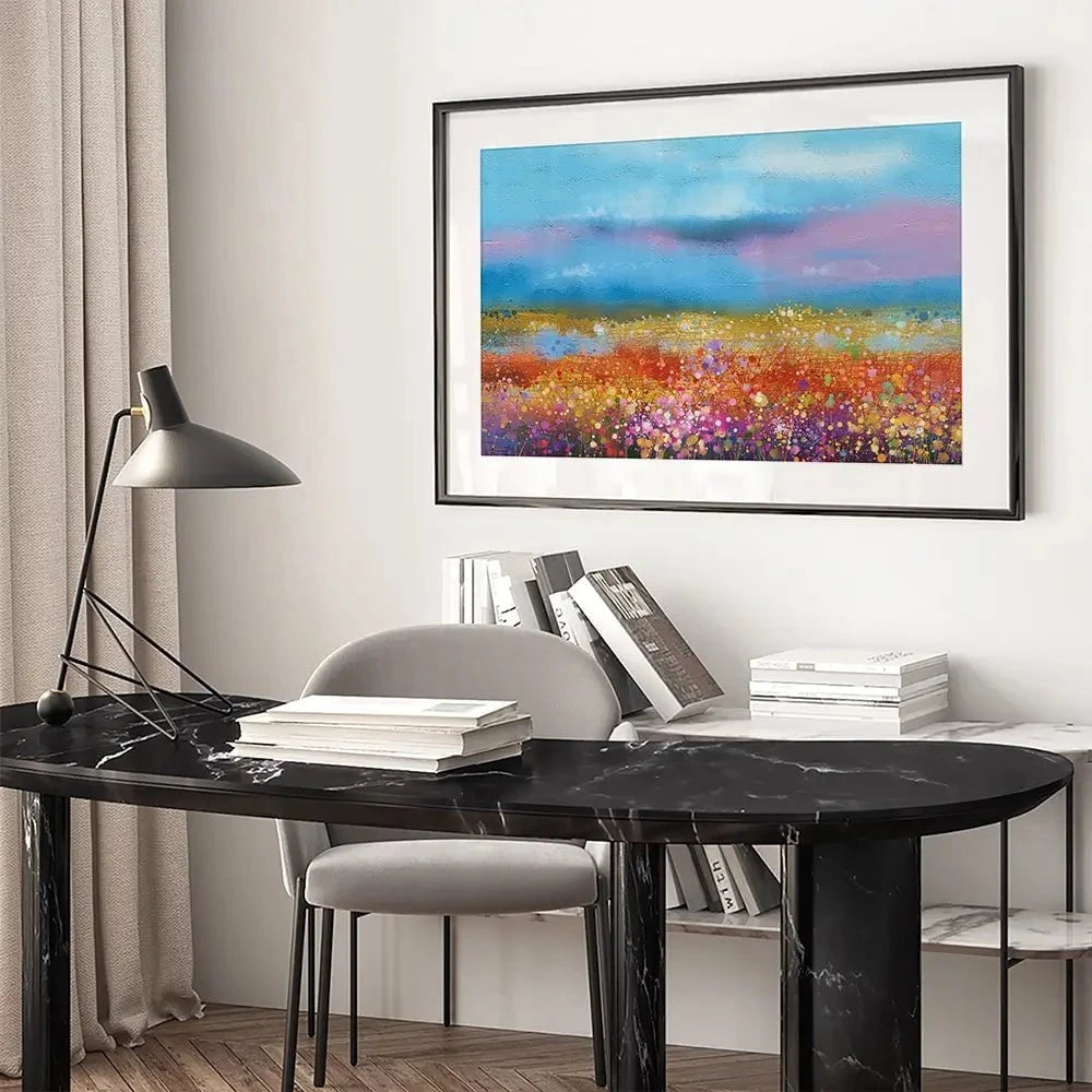 Meadow Of Flowers Framed Art Print Meadow Of Flowers Framed Art Print wall art product pluie_r / Shutterstock