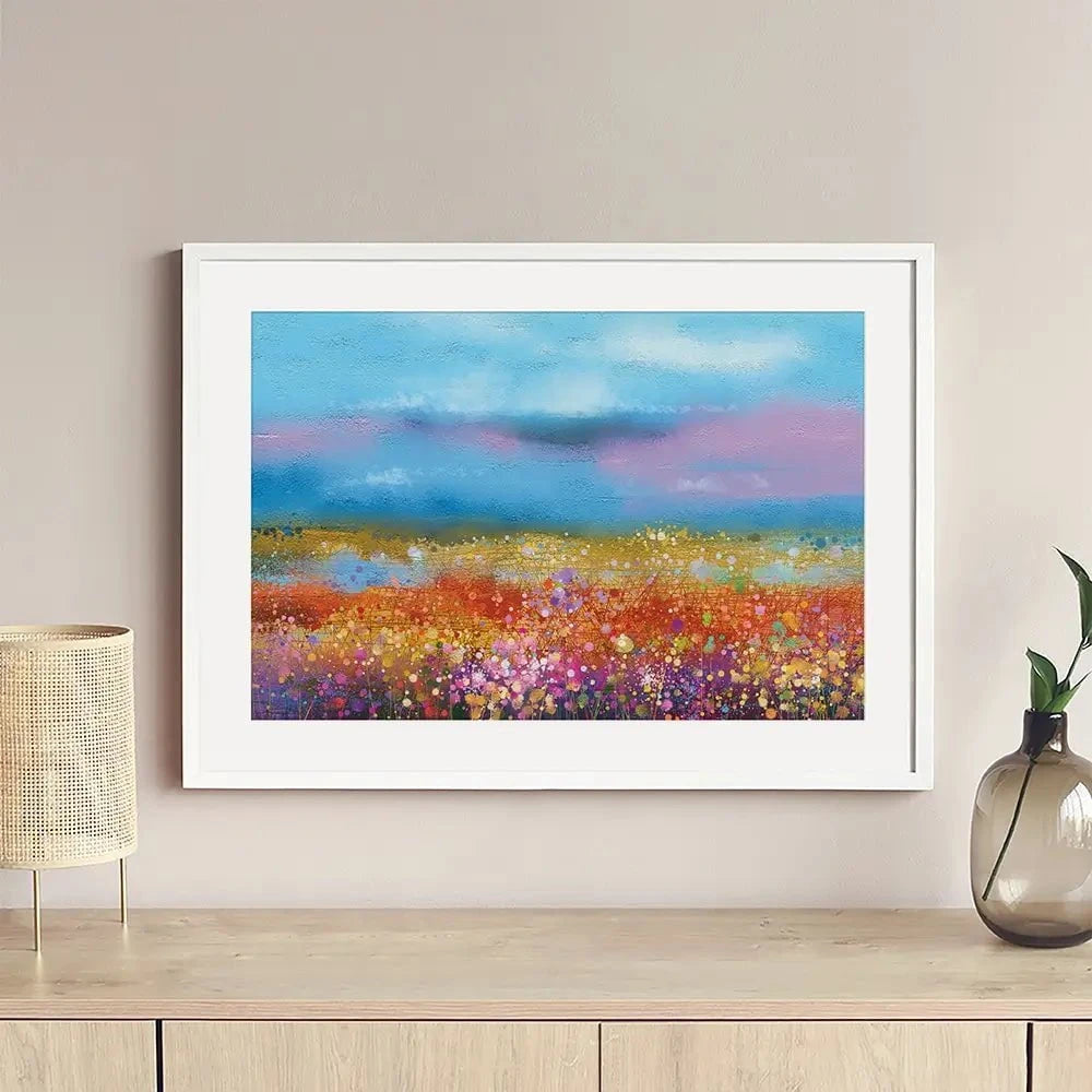 Meadow Of Flowers Framed Art Print Meadow Of Flowers Framed Art Print wall art product pluie_r / Shutterstock