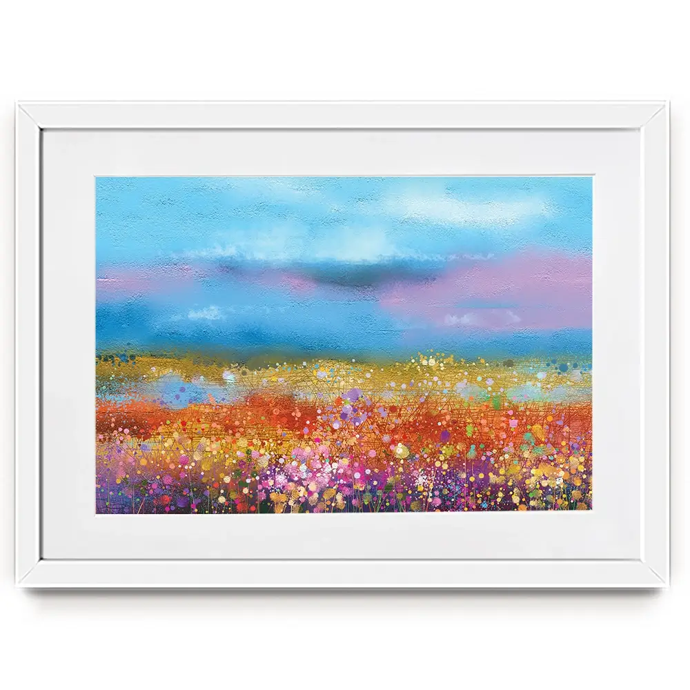 Meadow Of Flowers Framed Art Print Meadow Of Flowers Framed Art Print wall art product pluie_r / Shutterstock