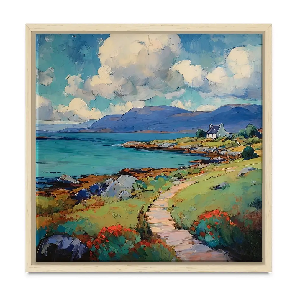 Meandering Mull Square Canvas Print Meandering Mull Square Canvas Print wall art product David Alexander Elder