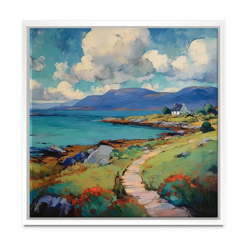 Meandering Mull Square Canvas Print Meandering Mull Square Canvas Print wall art product David Alexander Elder