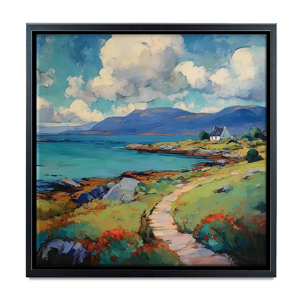 Meandering Mull Square Canvas Print Meandering Mull Square Canvas Print wall art product David Alexander Elder