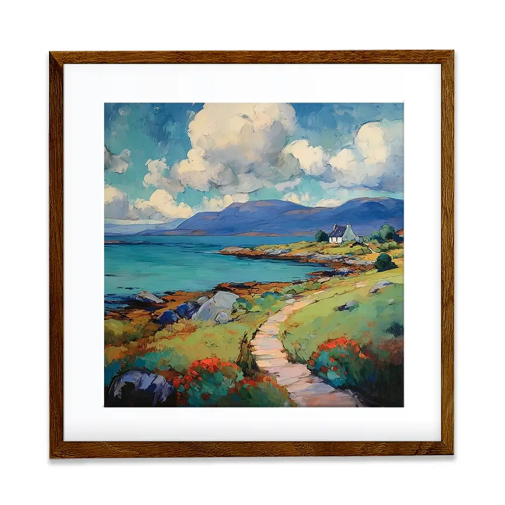 Meandering Mull Square Framed Art Print Meandering Mull Square Framed Art Print wall art product David Alexander Elder