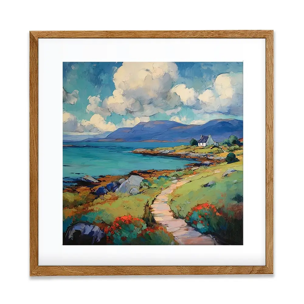 Meandering Mull Square Framed Art Print Meandering Mull Square Framed Art Print wall art product David Alexander Elder