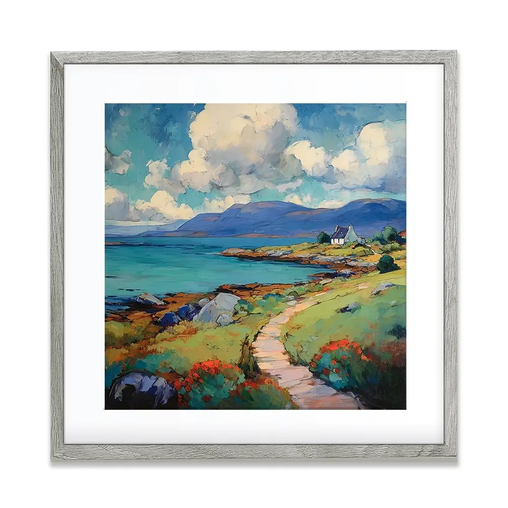 Meandering Mull Square Framed Art Print Meandering Mull Square Framed Art Print wall art product David Alexander Elder
