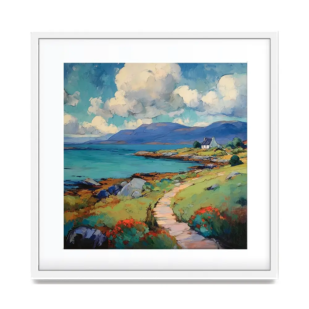 Meandering Mull Square Framed Art Print Meandering Mull Square Framed Art Print wall art product David Alexander Elder