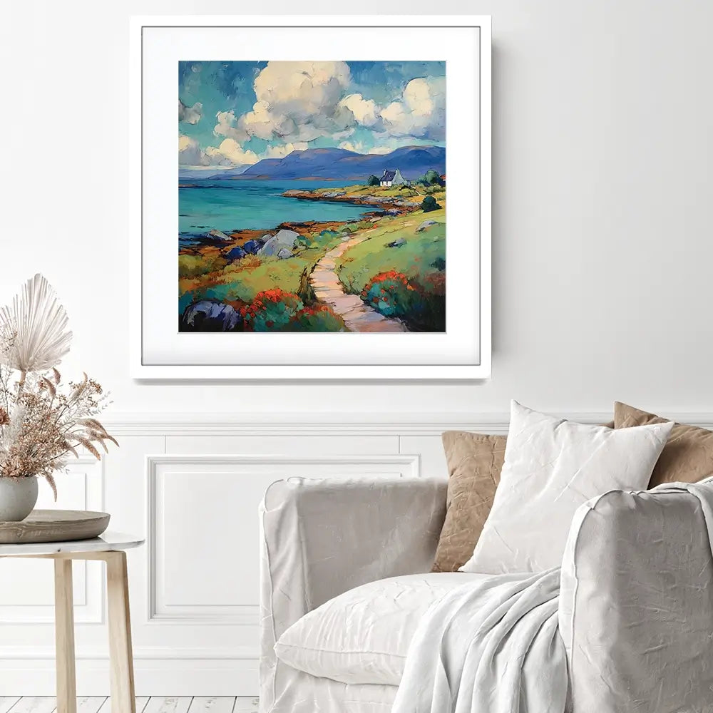 Meandering Mull Square Framed Art Print Meandering Mull Square Framed Art Print wall art product David Alexander Elder
