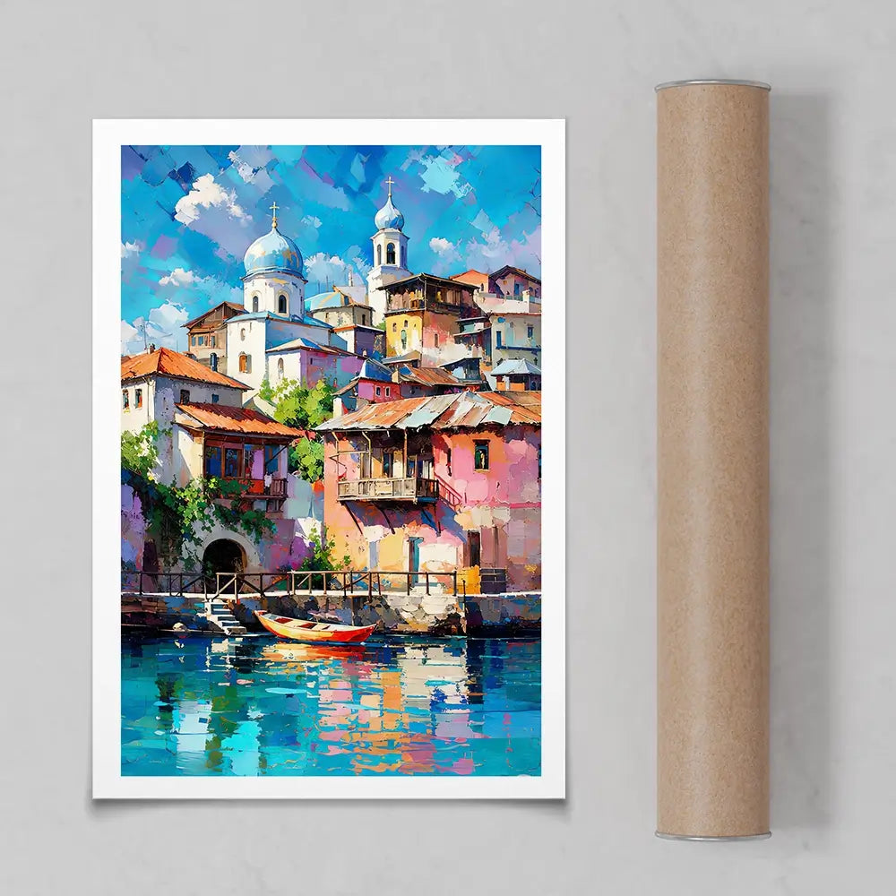 Mediterranean Harbour Chapter 1 Art Print Mediterranean Harbour Chapter 1 Art Print wall art product David Alexander Elder