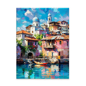 Mediterranean Harbour Chapter 1 Canvas Print Mediterranean Harbour Chapter 1 Canvas Print wall art product David Alexander Elder