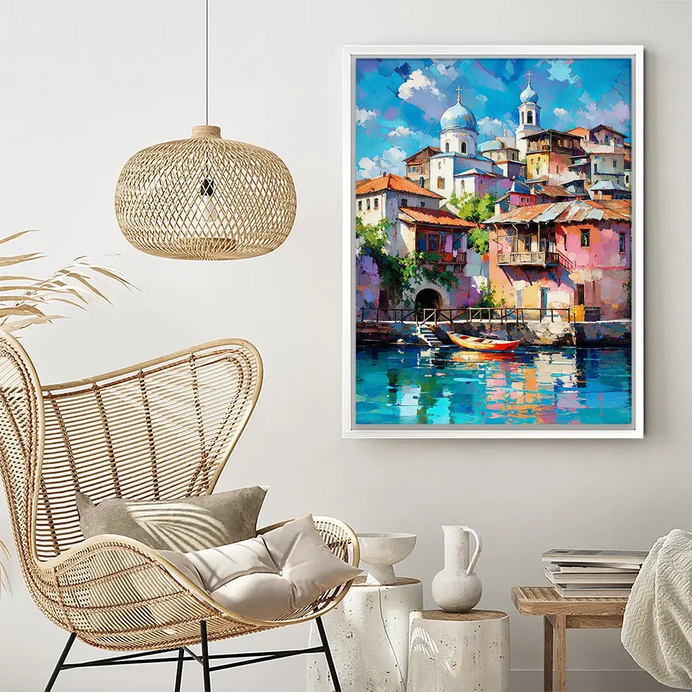 Mediterranean Harbour Chapter 1 Canvas Print Mediterranean Harbour Chapter 1 Canvas Print wall art product David Alexander Elder