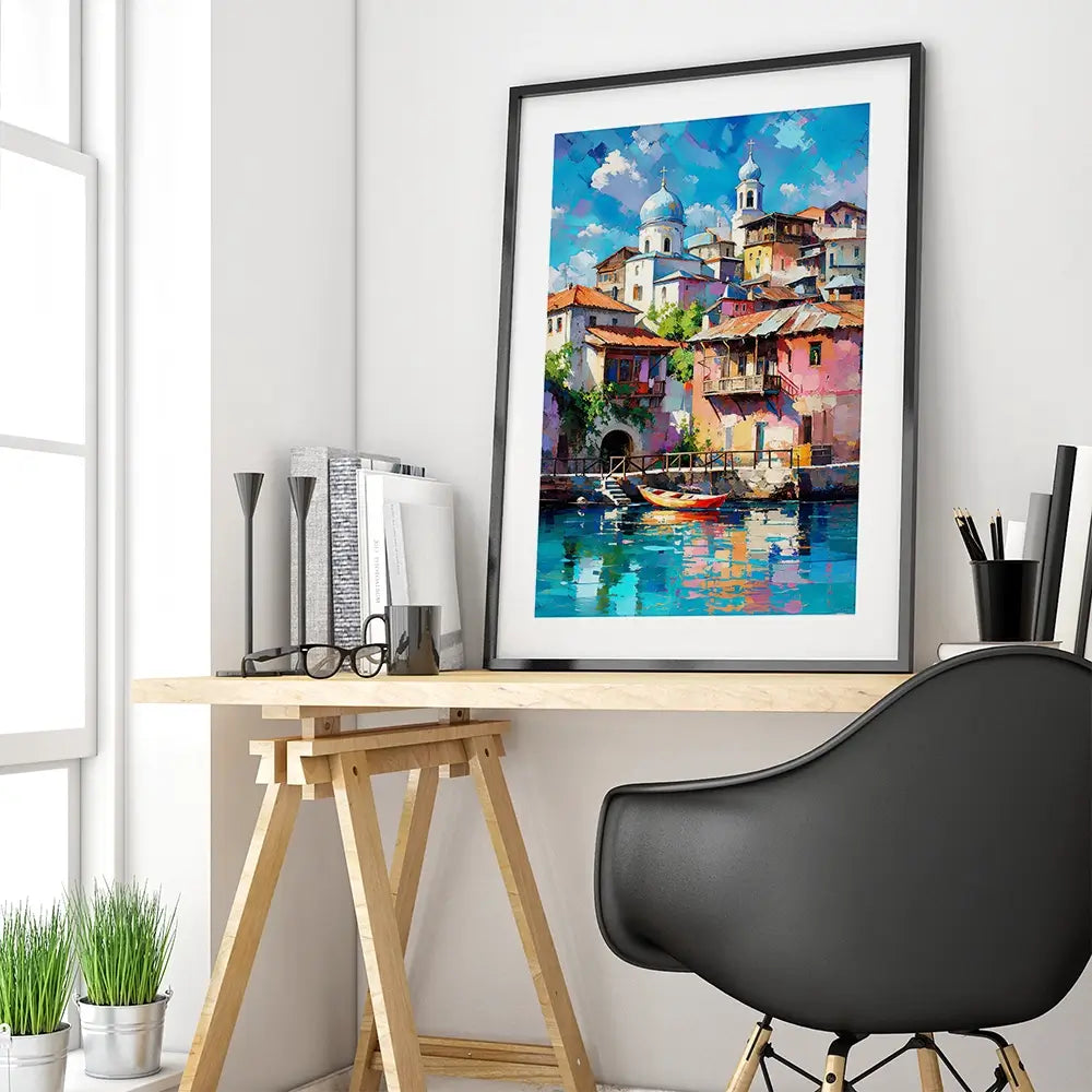 Mediterranean Harbour Chapter 1 Framed Art Print Mediterranean Harbour Chapter 1 Framed Art Print wall art product David Alexander Elder