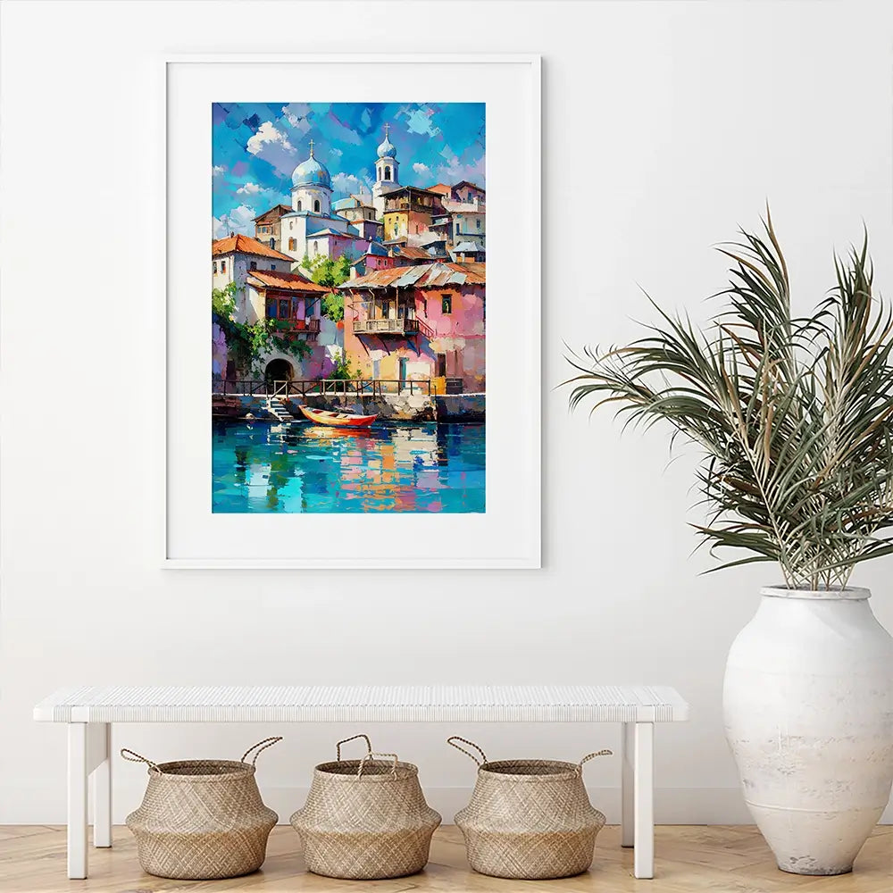 Mediterranean Harbour Chapter 1 Framed Art Print Mediterranean Harbour Chapter 1 Framed Art Print wall art product David Alexander Elder