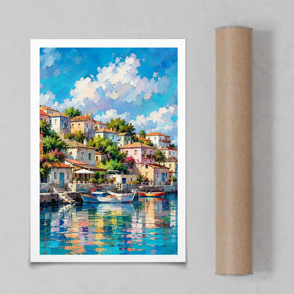 Mediterranean Harbour Chapter 2 Art Print Mediterranean Harbour Chapter 2 Art Print wall art product David Alexander Elder