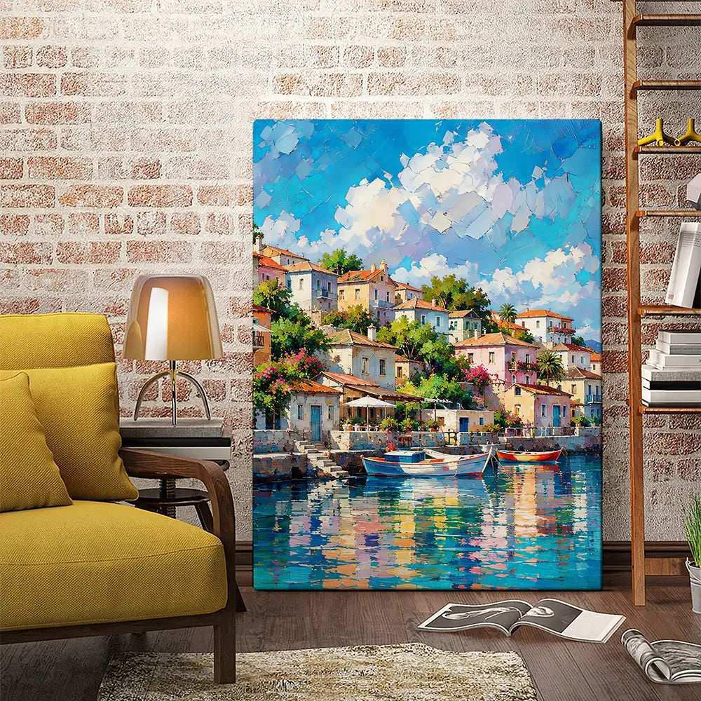 Mediterranean Harbour Chapter 2 Canvas Print Mediterranean Harbour Chapter 2 Canvas Print wall art product David Alexander Elder
