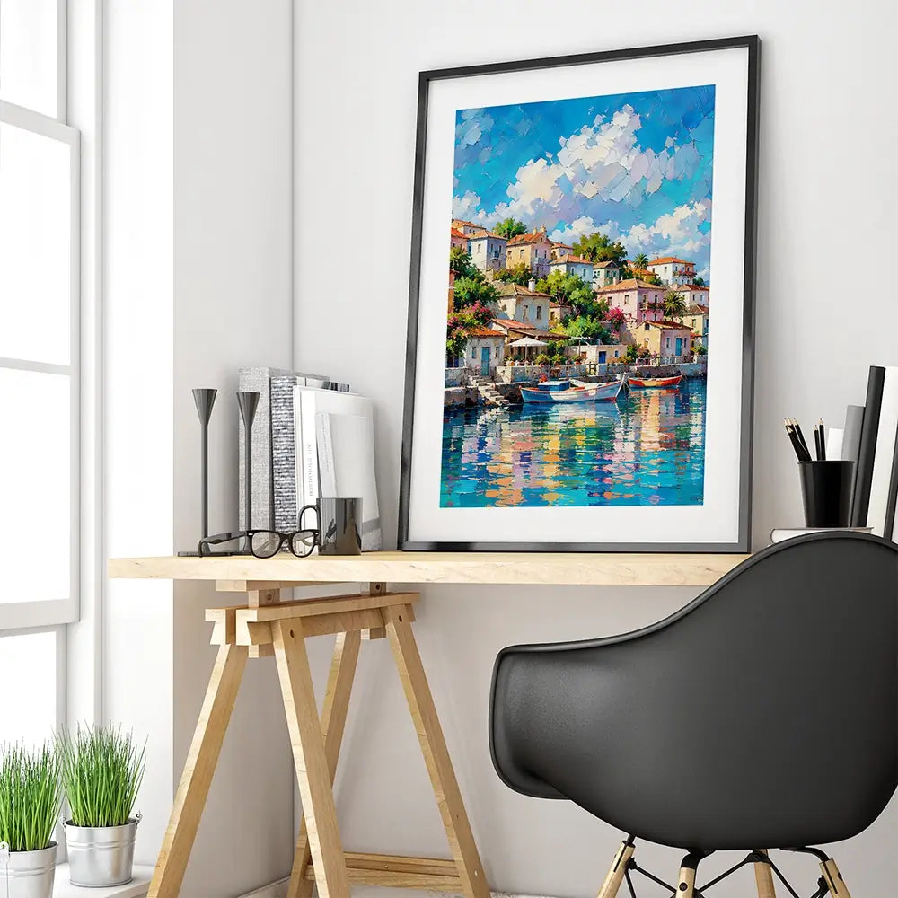 Mediterranean Harbour Chapter 2 Framed Art Print Mediterranean Harbour Chapter 2 Framed Art Print wall art product David Alexander Elder
