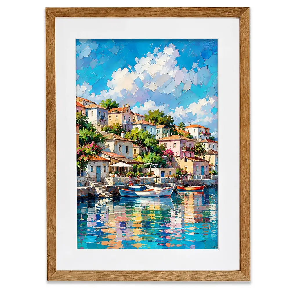 Mediterranean Harbour Chapter 2 Framed Art Print Mediterranean Harbour Chapter 2 Framed Art Print wall art product David Alexander Elder