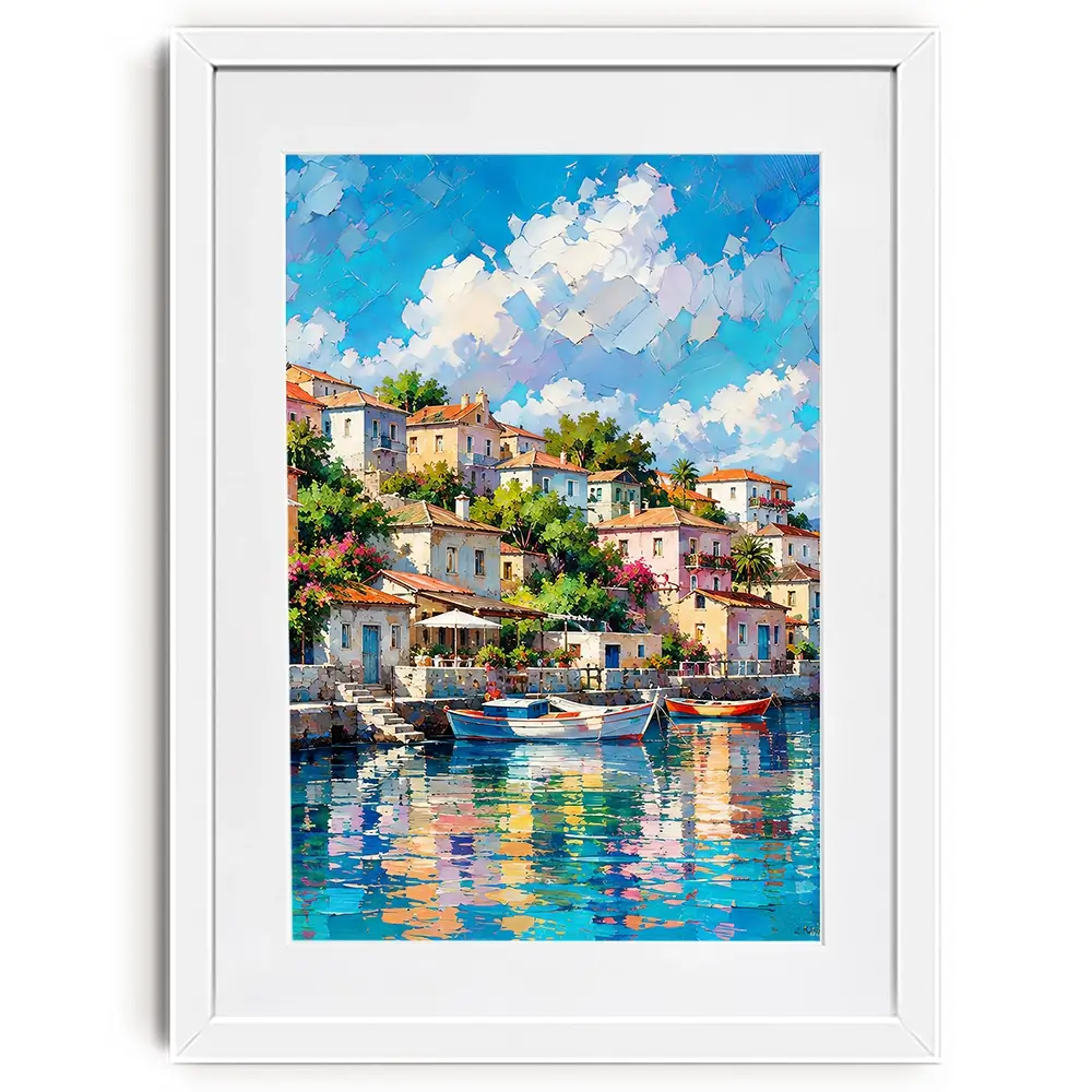 Mediterranean Harbour Chapter 2 Framed Art Print Mediterranean Harbour Chapter 2 Framed Art Print wall art product David Alexander Elder