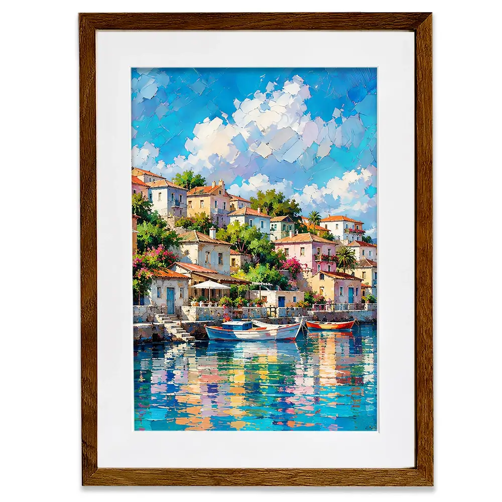 Mediterranean Harbour Chapter 2 Framed Art Print Mediterranean Harbour Chapter 2 Framed Art Print wall art product David Alexander Elder
