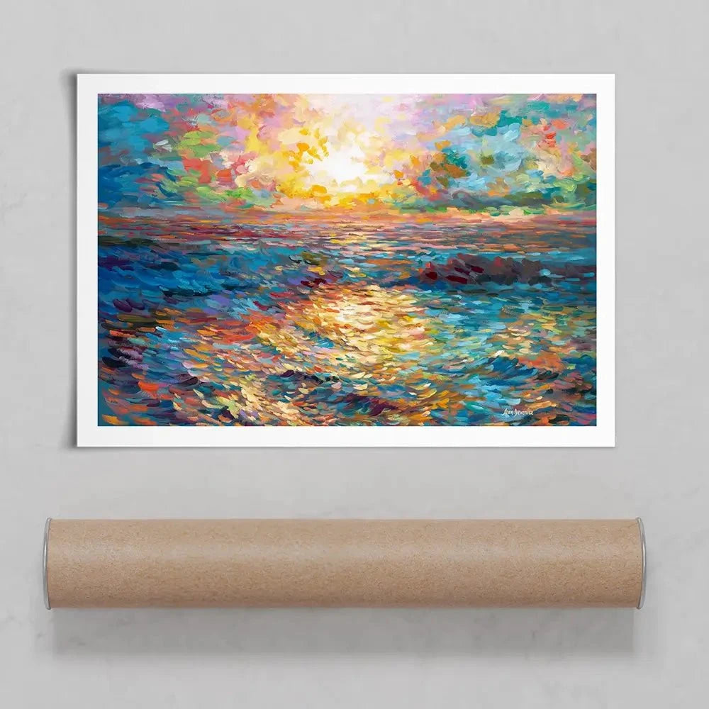 Mediterranean Sunset Art Print Mediterranean Sunset Art Print wall art product Leon Devenice