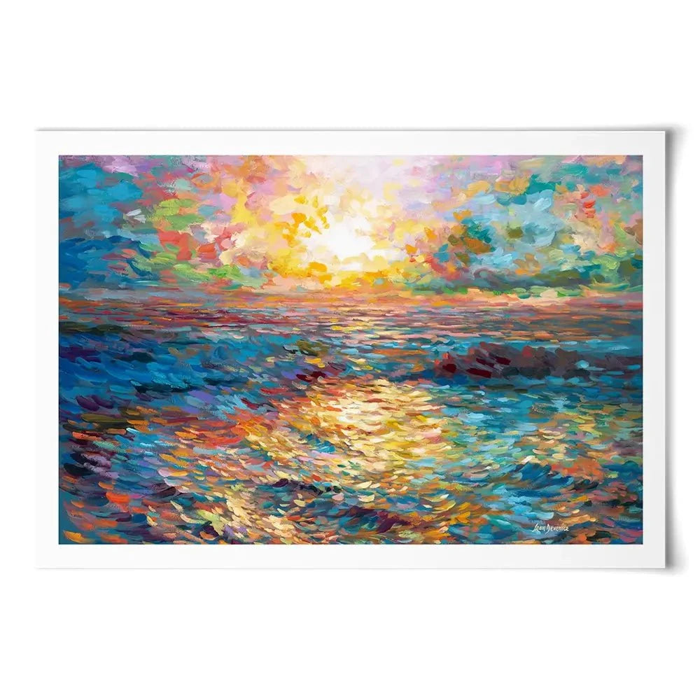 Mediterranean Sunset Art Print Mediterranean Sunset Art Print wall art product Leon Devenice