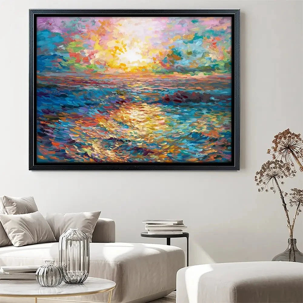 Mediterranean Sunset Canvas Print Mediterranean Sunset Canvas Print wall art product Leon Devenice