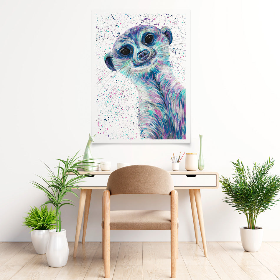 Meerkat Mervin Art Print Meerkat Mervin Art Print wall art product Emma LC Art