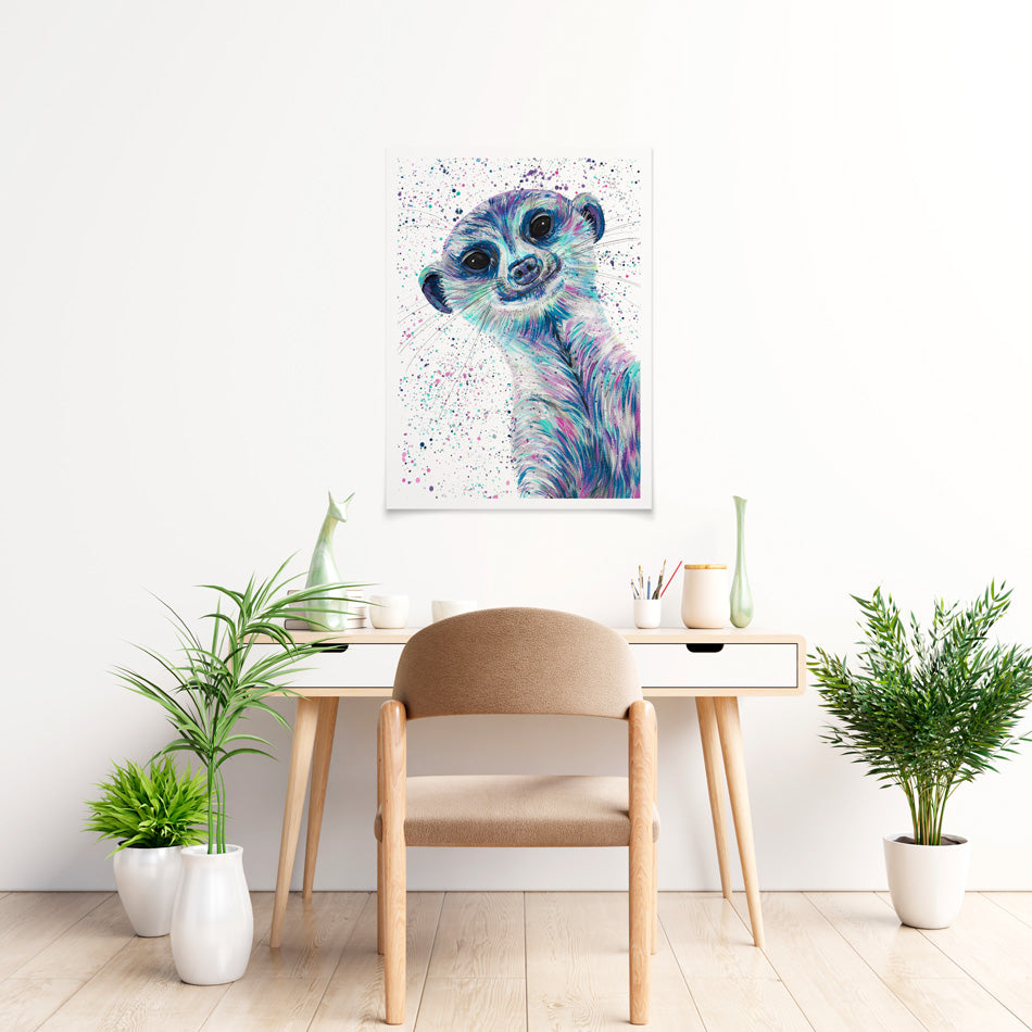 Meerkat Mervin Art Print Meerkat Mervin Art Print wall art product Emma LC Art