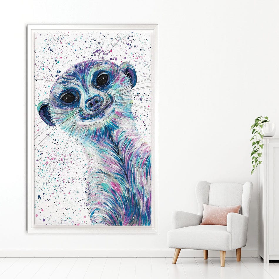 Meerkat Mervin Canvas Print wall art product Emma LC Art