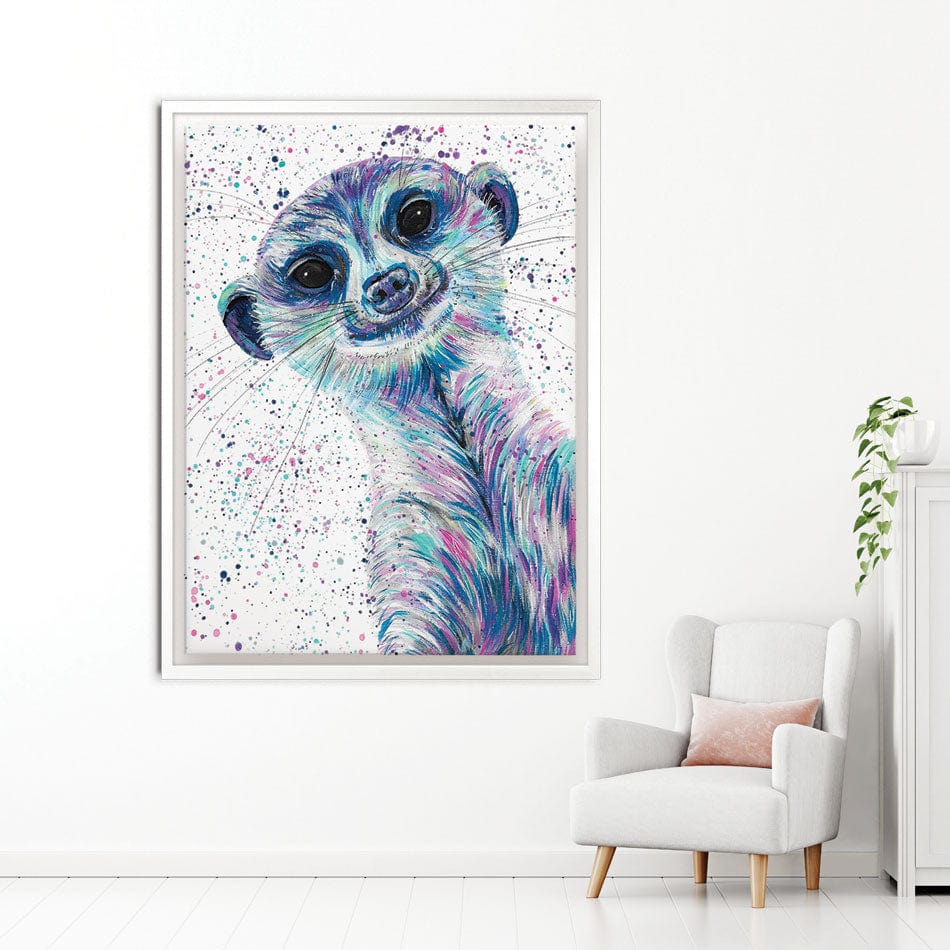 Meerkat Mervin Canvas Print wall art product Emma LC Art
