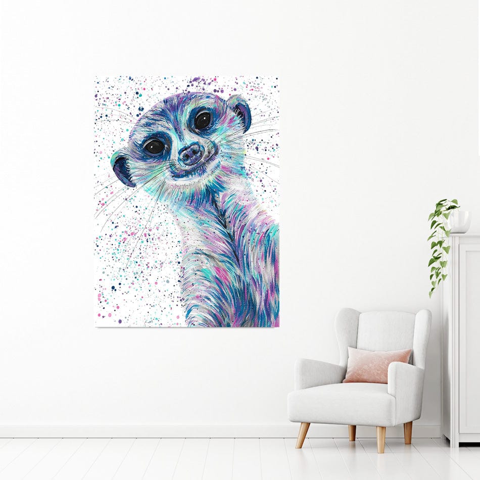 Meerkat Mervin Canvas Print wall art product Emma LC Art