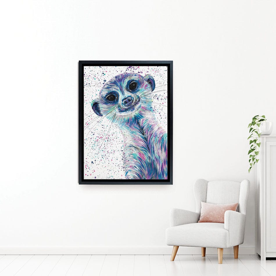 Meerkat Mervin Canvas Print wall art product Emma LC Art