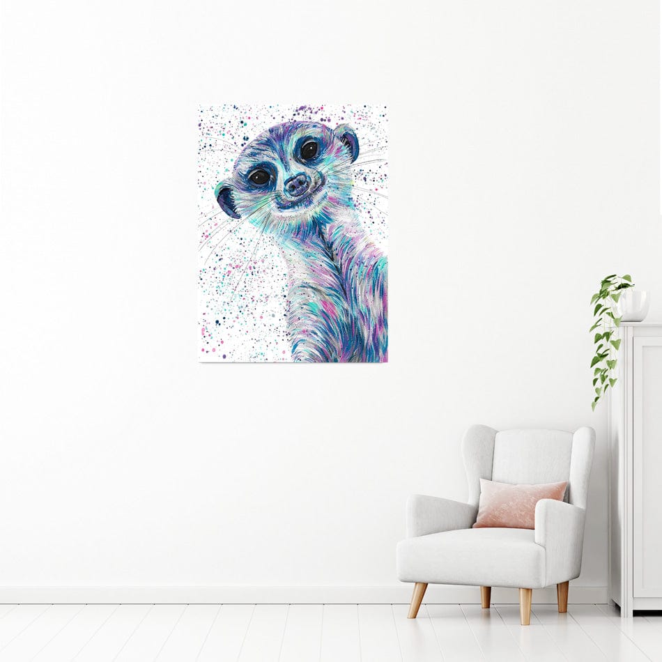 Meerkat Mervin Canvas Print wall art product Emma LC Art