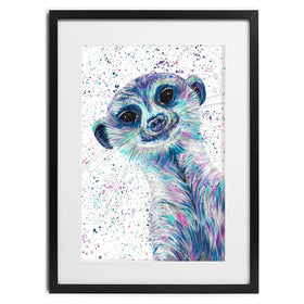 Meerkat Mervin Framed Art Print wall art product Emma LC Art