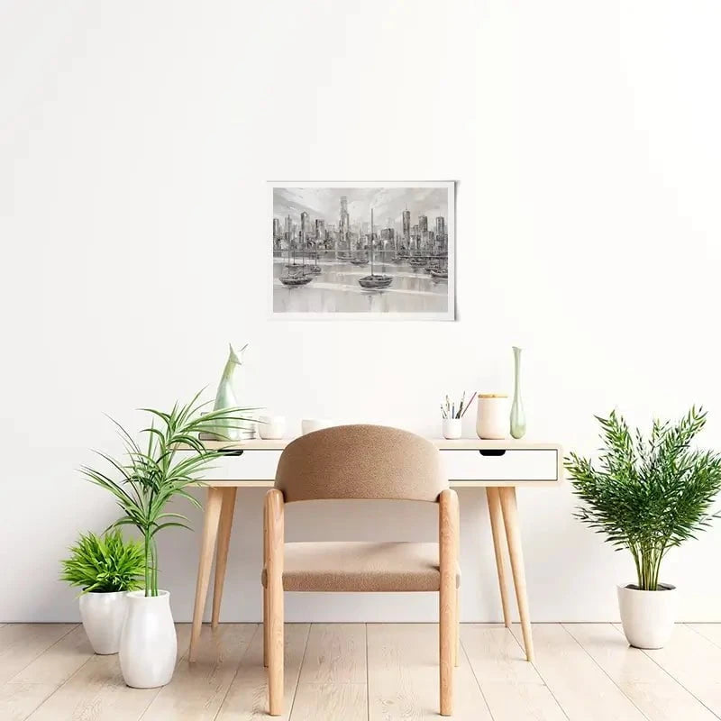 Melbourne City Skyline Art Print Melbourne City Skyline Art Print wall art product Isabella Karolewicz