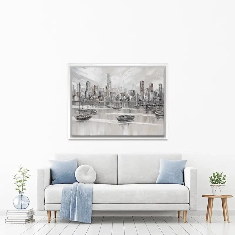 Melbourne City Skyline Canvas Print Melbourne City Skyline Canvas Print wall art product Isabella Karolewicz
