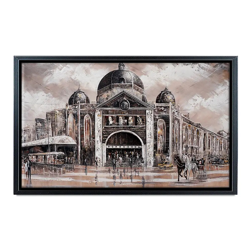 Melbourne Vibes Flinders Station Canvas Print Melbourne Vibes Flinders Station Canvas Print wall art product Isabella Karolewicz