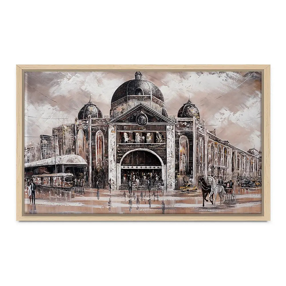 Melbourne Vibes Flinders Station Canvas Print Melbourne Vibes Flinders Station Canvas Print wall art product Isabella Karolewicz