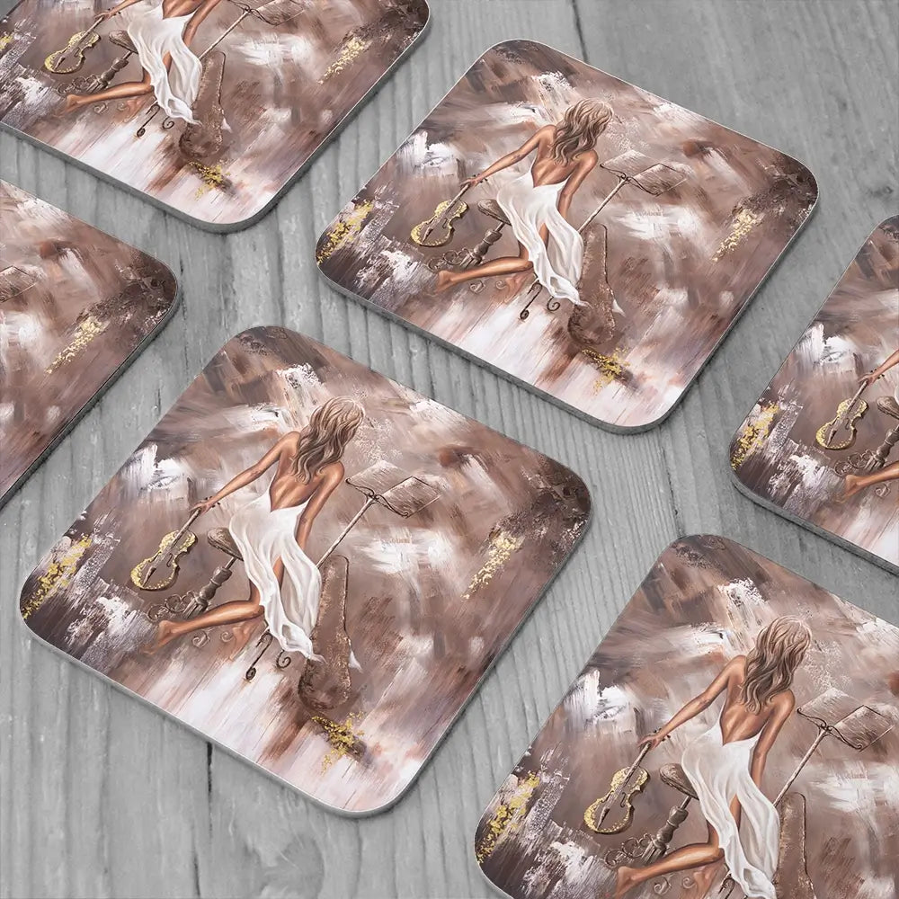 Mellifluous Coaster Set Mellifluous Coaster Set wall art product Isabella Karolewicz