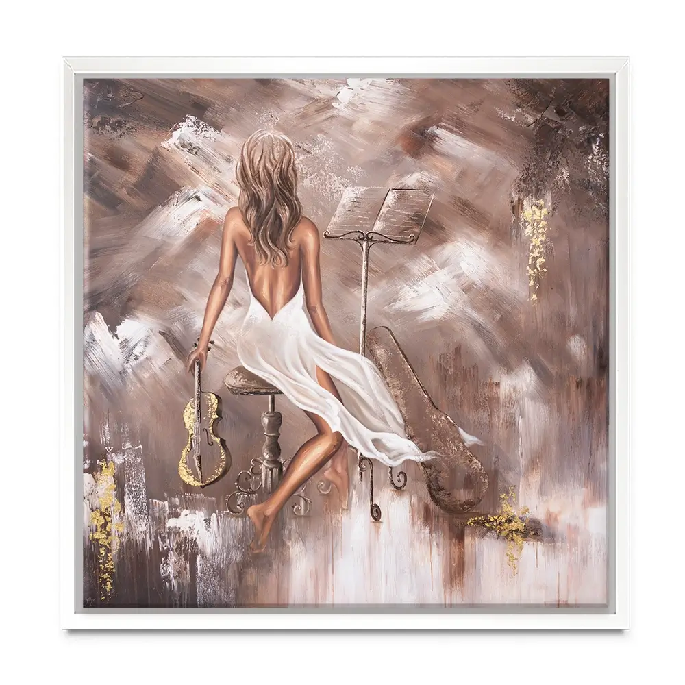 Mellifluous Square Canvas Print Mellifluous Square Canvas Print wall art product Isabella Karolewicz