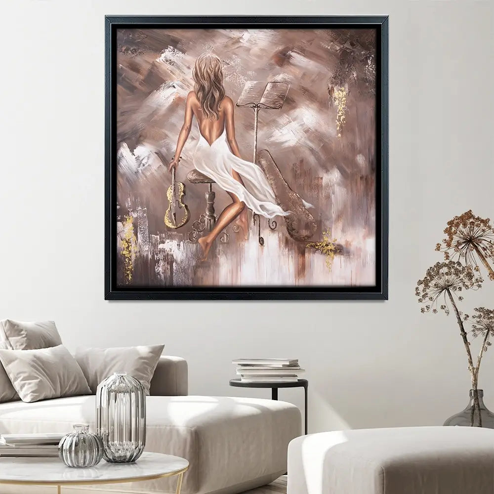 Mellifluous Square Canvas Print Mellifluous Square Canvas Print wall art product Isabella Karolewicz