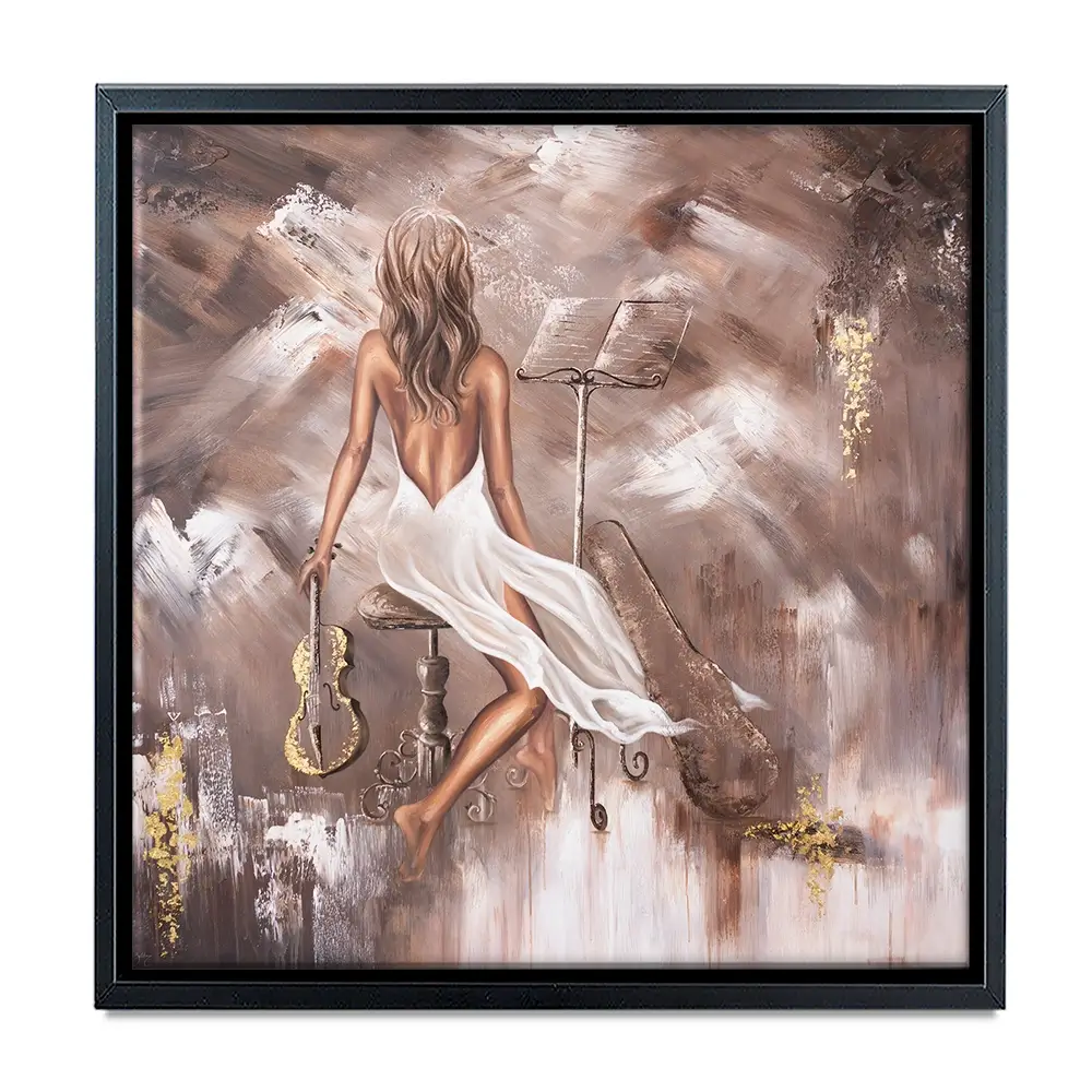 Mellifluous Square Canvas Print Mellifluous Square Canvas Print wall art product Isabella Karolewicz