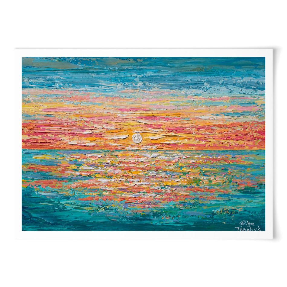 Mellow Sunset Art Print wall art product Olga Tkachyk