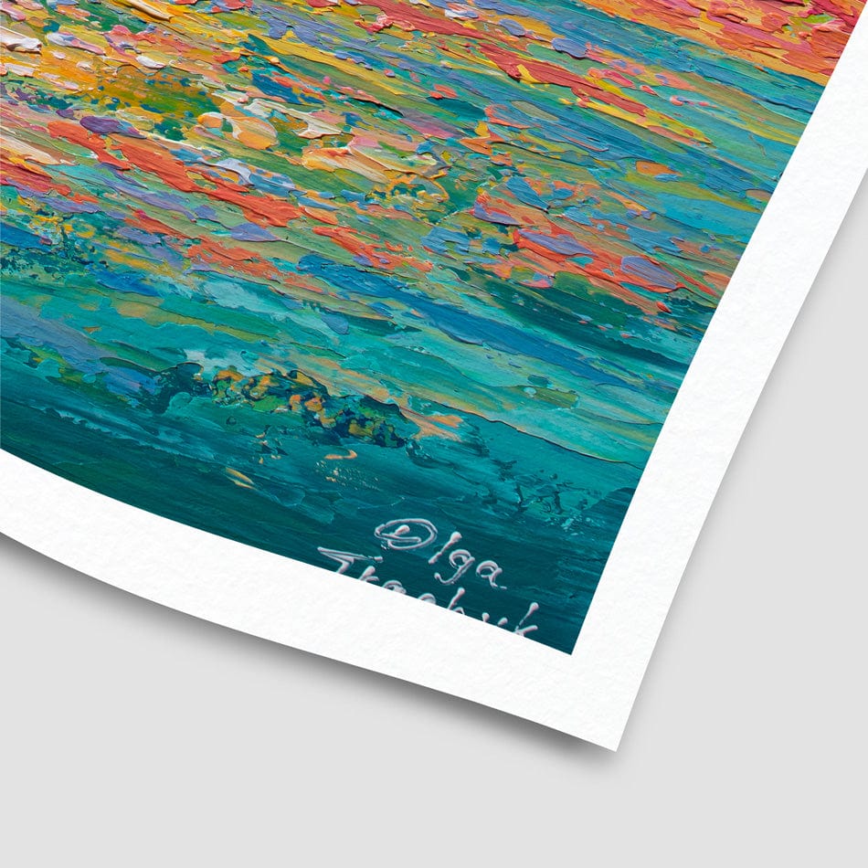 Mellow Sunset Art Print wall art product Olga Tkachyk