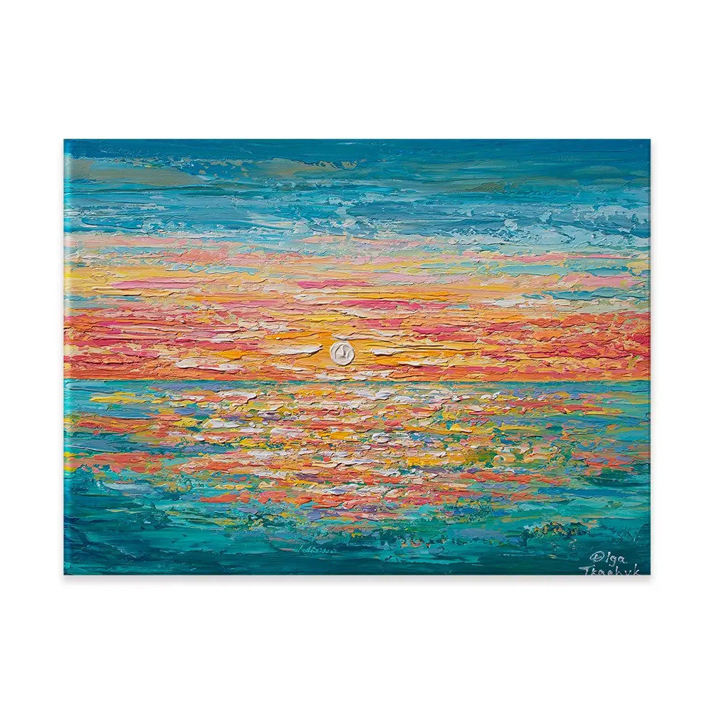 Mellow Sunset Canvas Print Mellow Sunset Canvas Print wall art product Olga Tkachyk