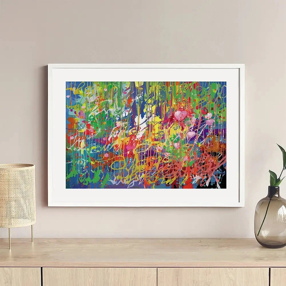 Melting Hues Of Summer Framed Art Print Melting Hues Of Summer Framed Art Print wall art product Leon Devenice